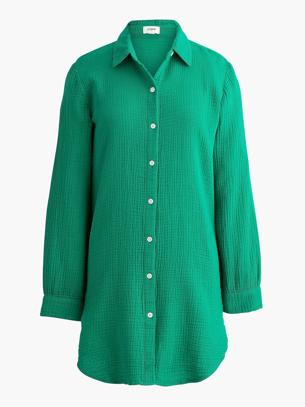 NWT J. Crew Factory Gauze Tunic Cover Up in Vibrant Jade Size XS